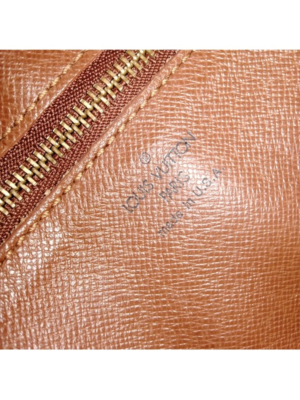 Louis Vuitton Monogram Canvas Brown Tan Crossbody Bag
